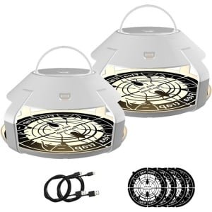 Cosensi - Elektrische vlooienval met kleefschijven voor binnen - Vlooienvallen voor woning - Oplaadbaar - Bedwantsenvallen - Geschikt voor keuken, slaapkamer en woonkamer