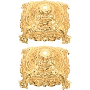 Cosensi - Fruitstandaard Houder voor Fruitborden en Snacks - Goudkleurig - Set van 2 - Keuken Accessoires