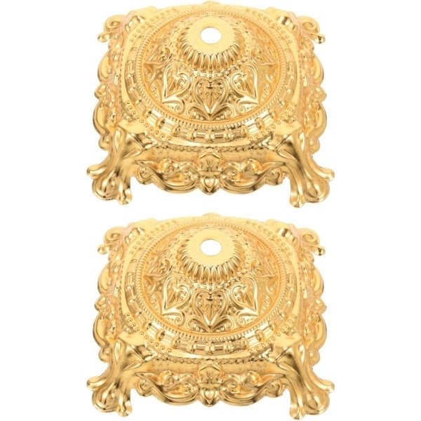 Cosensi - Fruitstandaard Houder voor Fruitborden en Snacks - Goudkleurig - Set van 2 - Keuken Accessoires