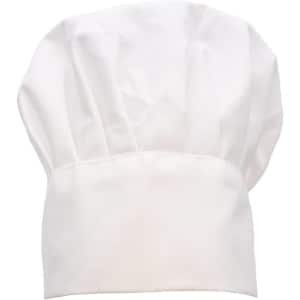 Cosensi - Koksmuts - Wit - Voor Koken en Bakken - Verkleedkleding - Schort en Bakaccessoires - Chef-kokskostuum - Hoed - Keuken - Accessoires - One Size - Verstelbaar