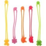 Cosensi - Siliconen Elastische Banden Set van 5 voor Bento Box - Herbruikbare Kleurrijke Keuken Accessoires voor Voedselopslag en Decoratie