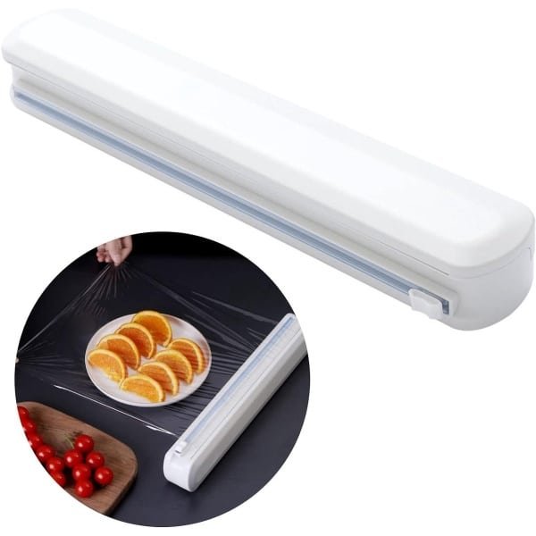 Cosensi - Voedselfoliedispenser en papiersnijder voor in de keuken - Geschikt voor folie en plastic verpakkingen - Restaurant accessoires - Organiser - Tot 32 cm breed - Handige keukenhulp