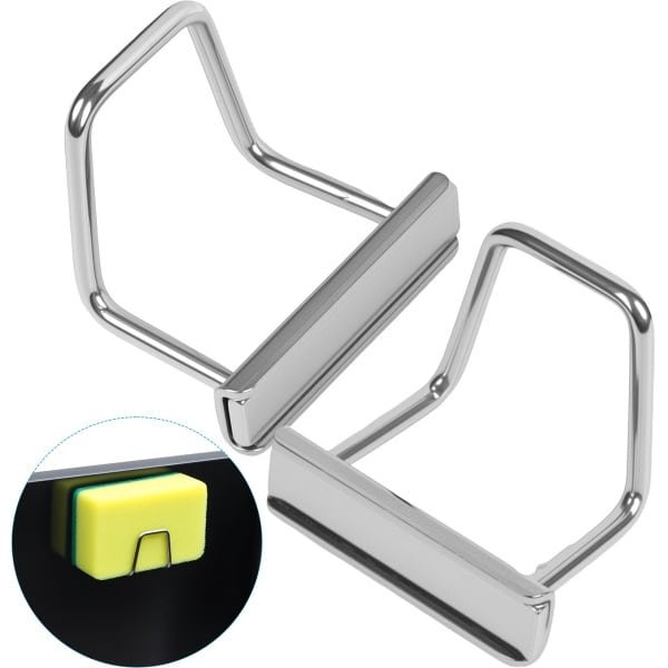 Dooki® Sponshouder Magnetisch RVS - Keuken Organizers - Keuken accessoires - Keukenorganizers - Aanrecht Organiser - Gootsteenorganizer - 1 Stuk