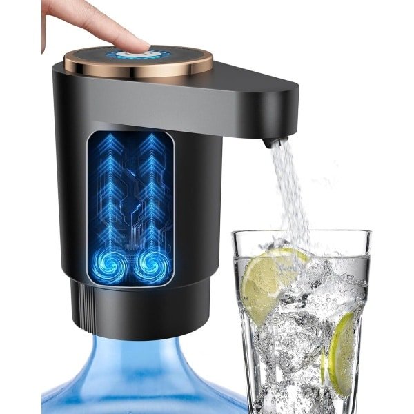 Draagbare Elektrische Bidonpomp - 5 Liter Fles Compatible - USB Oplaadbaar - Automatische Schakelaar - Oplaadbare Batterij - Waterdispenser Pomp - Drinkwaterpomp - Kampeer Wateroplossing - Keuken - Kamer - Kamperen - Outdoor - Praktisch Drinken