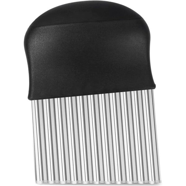 EXCITAT Frietsnijder - Aardappel Mesje - Keuken accessoires - RVS - Voor groenten, friet, boter, fruit - Zwart