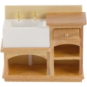 Egoods - Poppenhuis Mini Spoelbak Keuken Meubels Voor Poppenhuis Decor Accessoires