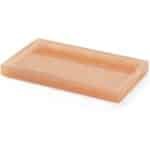 Egoods - Roze Sieraden Organizer Tray - Resin Bak voor Douche, Keuken en Dressoir - Decoratieve Parfum, Ring en Kaarsenhouder - Opbergbak voor Sieraden en Accessoires met Roze Design - 19,7 x 10 x 2 cm.