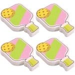 Egoods - Set van 4 Herbruikbare Keukensponzen in Pickleball-vorm - Milieuvriendelijk en Grappig keuken accessoires