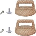 Egoods - Universele Handgreep Voor Keuken Pot Deksel - 2 Stuks - Vervangingsknoppen Met Schroeven - Braadketel Accessoires.