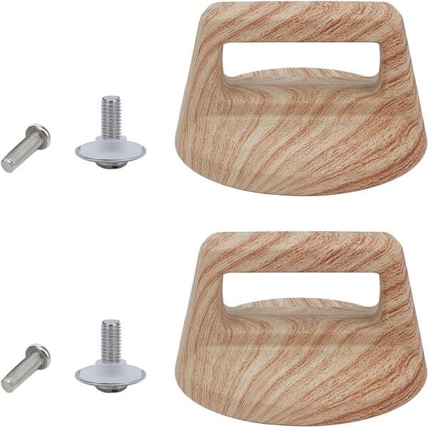 Egoods - Universele Handgreep Voor Keuken Pot Deksel - 2 Stuks - Vervangingsknoppen Met Schroeven - Braadketel Accessoires.
