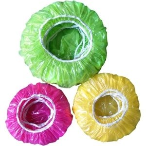 Elastische Kleurrijke Kom Covers - Voedsel Opslag Plastic Wrap voor Kommen, Platen, Gerechten en Overblijfselen - Set van 90 Stuks - Herbruikbare Keuken Accessoires van Hoge Kwaliteit