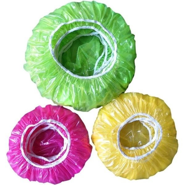 Elastische Kleurrijke Kom Covers - Voedsel Opslag Plastic Wrap voor Kommen, Platen, Gerechten en Overblijfselen - Set van 90 Stuks - Herbruikbare Keuken Accessoires van Hoge Kwaliteit