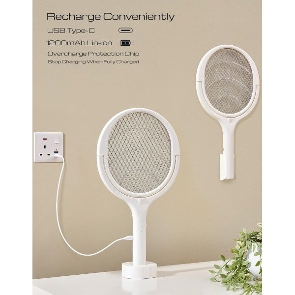 Elektrische Insectendoder, Mafiti Muggenvanger Vliegval Elektrische Indoor Muggenverdelger 20W met UV-licht, Elektrische Muggenval voor Keuken, Huis, Binnenplaats (Grijs)