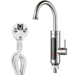 Elektrische Kraan met Directe Waterverwarmer - Keukenkraan 220V 3000W, 360° LED Temperatuurdisplay, Geschikt voor Keuken en Badkamer [Energieklasse A]