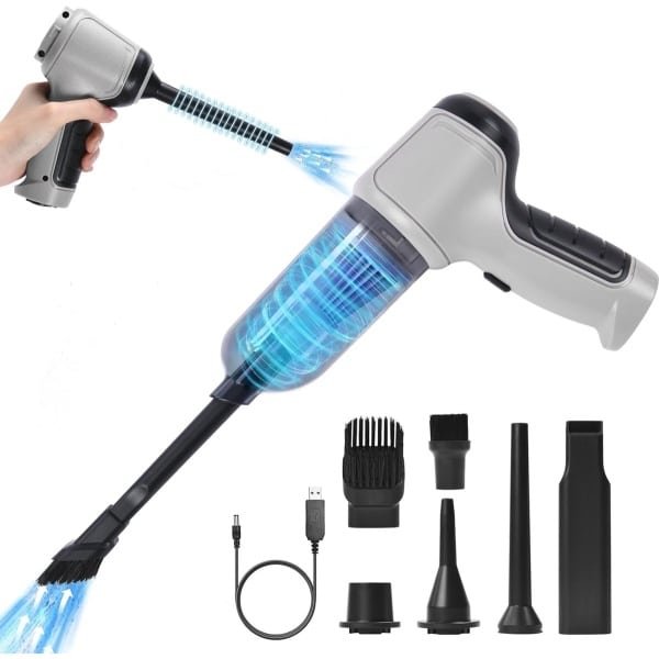 Elektrische Reinigingsborstel met 8 Verwisselbare Borstelkoppen en Afstandsbediening voor Badkamer en Keuken