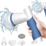 Elektrische Schrobborstel voor Badkamer en Keuken - Inclusief 4 Opzetborstels