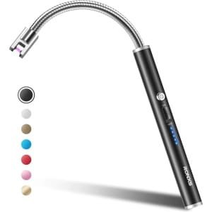 Elektrische plasma-aansteker met langere hals - USB-oplaadbaar, veilig en veelzijdig voor keuken, camping en open haard