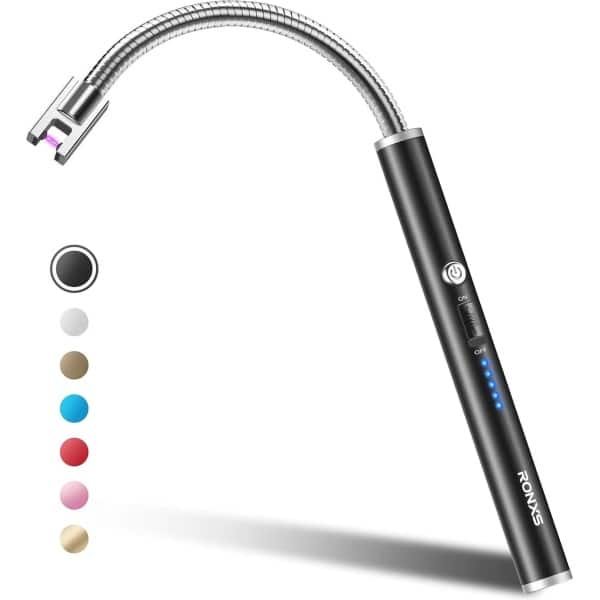 Elektrische plasma-aansteker met langere hals - USB-oplaadbaar, veilig en veelzijdig voor keuken, camping en open haard