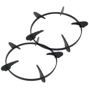 Gietijzeren woksteunring, 2 stuks woksteunrek, gasfornuishoes, kookplaten, kookplaten, wokrek, woksteunstandaard, keuken, gasfornuisrek, accessoires