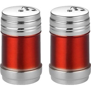 Gigicial Zout- En Peperstrooiers - Zout- En Peperstrooiers Set - Modern Design Met Roestvrij Staal En Elegante Afwerking - 2 - Keuken Accessoire Rood
