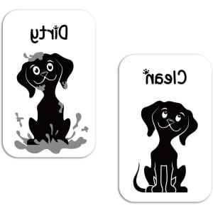 Grappige Magnetisch Schoon Vuil Bord voor Vaatwasser en Koelkast - Hond Thema - Huisdecoratie - Originele Keuken Accessoire