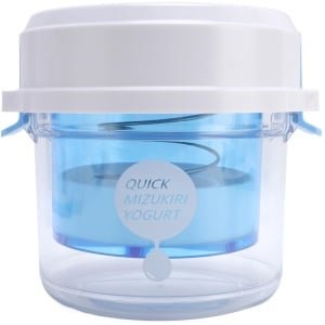 Griekse yoghurt zeefmaker kaasmachine keuken gadgets accessoires gereedschap met deksel voor thuis en keuken, herbruikbare voedselmelk filtergereedschap roestvrij staal gaas, wit zelfgemaakt