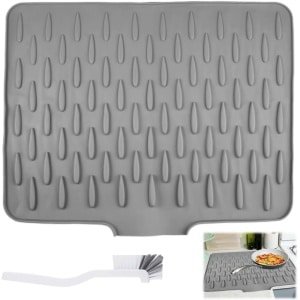 Grote Siliconen Afdruipmat voor Spoelbak - Hittebestendig en Antislip Keuken Accessoire (40x32.5 cm)