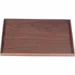 Houten Dienblad 30/35/40cm Bruin Rechthoekig Servies Platter Vierkante Walnoot Decoratie Fruit Thee Koffieplaat Voor Restaurant Home Bar - Groot Formaat Keuken Accessoires dienblad vierkant 70x70