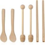 Houten Keuken Accessoires Set - 6 Stuks - Houtkleur - Hout