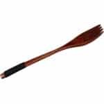 Houten vork vintage stijl, bruin, tafelvorken, dinervorken, keuken accessoire restaurant camping feesten barbecues vaatwasserbestendig