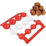 Inovra - Keuken accessoire voor het maken van gevulde vleesballen en cake - Kunststof schimmel voor gehaktballen - IJsbol vorm - Meloen bal maker.