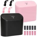 Inovra Plus - 2 stuks vuilnisemmers voor auto's met 150 afvalzakken - Ideaal voor auto, familie, kantoor en keuken - Auto-accessoires voorstoel