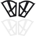 Kantelbaar Schoenenkast Scharnierrek met Opvouwbaar Plateau Gemaakt van ABS Plastic - Montage Accessoires voor Keuken en Woonkamer (Wit)