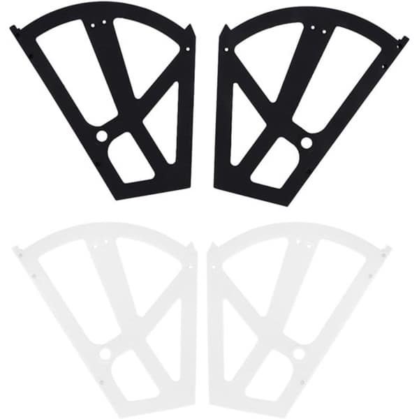 Kantelbaar Schoenenkast Scharnierrek met Opvouwbaar Plateau Gemaakt van ABS Plastic - Montage Accessoires voor Keuken en Woonkamer (Wit)