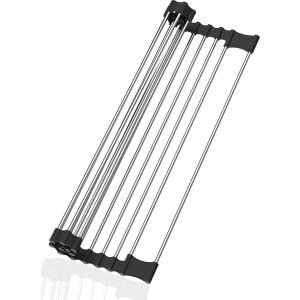 Keuken Afdruiprek oprolbaar Accessoires - Droogrek voor Afwas. Thuis - camping- ruimte besparend.