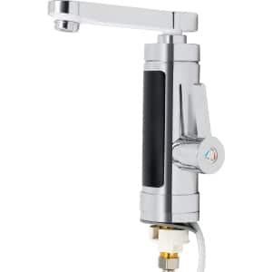 Keukenkraan 3000W Elektrische Kraan RVS Zilver LED Warmwaterkraan met Temperatuurweergave Voor Keuken Badkamer