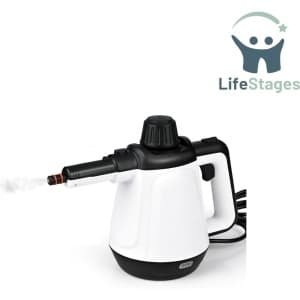 LifeStages - Zetelreiniger - Handstoomreiniger - 430ml - 1200W 3,5 Bar Stoomreiniger voor Sofa met 9 Accessoires - Elektrische Stoomreiniger voor Vlekken op Ramen, Bed, Matrassen, Tapijt, Auto, Keuken