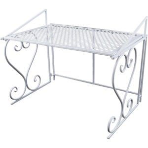 Metalen Magnetron Plank - Keuken Opslag & Organisatie - Stabiele Magnetron Organizer - Rek - Wit - Keuken Accessoires Wit