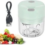 Mini Elektrische Hakmolen voor Keuken - Oplaadbaar en Draagbaar - 250 ml