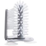 Mmgoqqti 1-Stuk Kop-Wasser - Glas-Reinigingsborstel - Wastafel-Keuken-Accessoire - 2-In-1 Multifunctioneel - grijs - Model X1 - Diepe Reiniging Voor Drinkkops-Wijnen-Flessen