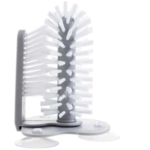 Mmgoqqti 1-Stuk Kop-Wasser - Glas-Reinigingsborstel - Wastafel-Keuken-Accessoire - 2-In-1 Multifunctioneel - grijs - Model X1 - Diepe Reiniging Voor Drinkkops-Wijnen-Flessen