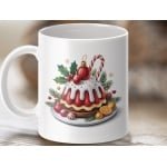 Mok Kerst Pudding Design, Feestelijke Mok, Kerst Cadeau Idee, Vakantie Mok, Koffie Thee Mok, Kerstdecoratie, Kerst Keuken Accessoires