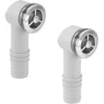 Overloopkoppen voor Gootsteen - 2 Stuks, Ronde Interface 36 x 36 mm, Vervangende Accessoires voor Keuken