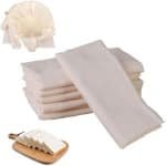 Passeerdoeken set van 4 herbruikbare filterdoeken van 100% katoen - 50 x 50 cm - voor kaas, boter, tofu, melk, sap - keuken accessoires