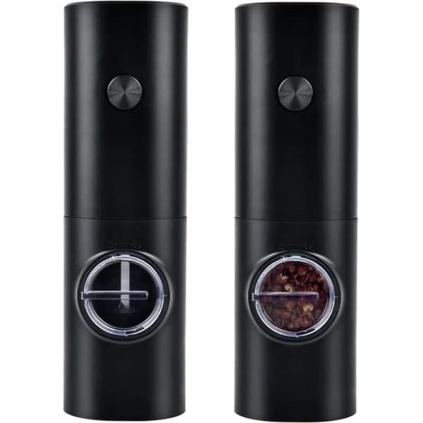 Peper- en Zoutstel - Elektrische zout- en pepermolenset - Instelbare grofheid - LEDlicht - Batterijen - BBQ Restaurant Keuken
