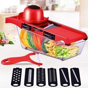 Plantaardige Snijmachine met Stalen Blad Mandala Slicer Aardappel Peeler Wortelkaasmolen Plantaardige Slicer Keuken Accessoires