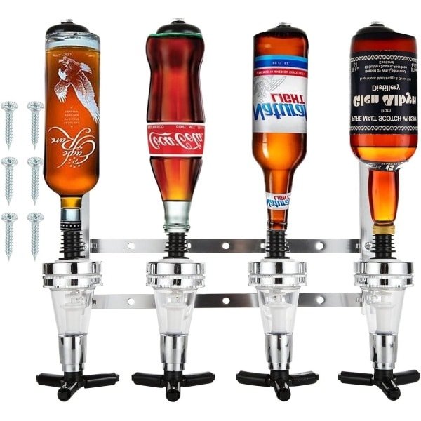 Provento - Wandgemonteerde Alcoholdispenser voor Home Bar - Drankdispenser voor sterke dranken - Home Pub en Keuken Bar Accessoire