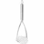 Pureestampers - Aardappelstamper - Stampotstamper - Keuken accessoires - Handmatige - Keukengadgets - Zilver - RVS - 27*10*8 cm - Vaatwasser veilig - Geschikt voor thuis en in de keuken - Met Ophanghaak