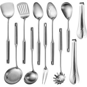RVS Keukengerei Set - 11 Stuks Met Kookgerei Gadgets