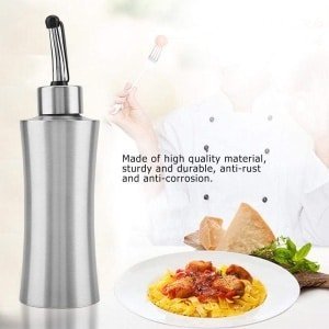 Roestvrij Staal Olie Dispenser 250 Ml - Lekvrije Azijnsaus Cruet - Stofdichte Olijfolie Container met Gieten Uitloop - Keuken Accessoires voor Vloeibare Kruiderijen